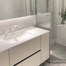 美国进口杜邦可丽耐一体盆浴室柜卫生间洗手台洗脸盆柜组合