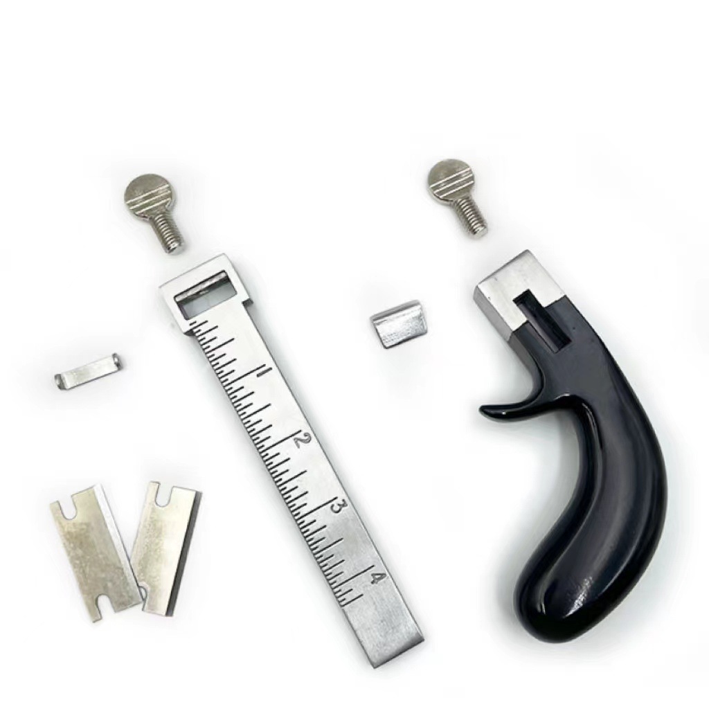 Máquina de corte de correa DIY mango de aluminio máquina de corte de correa cortador de cuero cortador de cuerda de cuero herramienta cortador