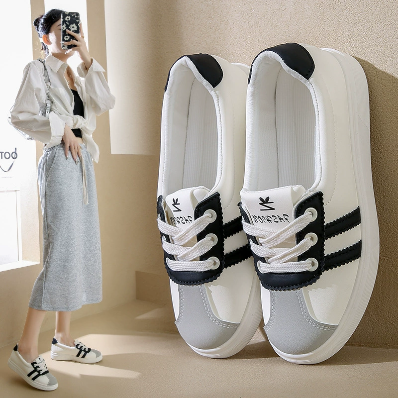 2024 Маленькие белые туфли дети осень новая корейская версия s студенческая обувь повседневная спортивная дикая доска уличная стрельба Q65