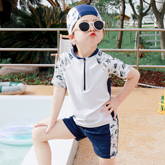 子供水着トランクス男の子水着2025新しい男の子スプリット水着夏サーフィンスーツハンサムでファッショナブル