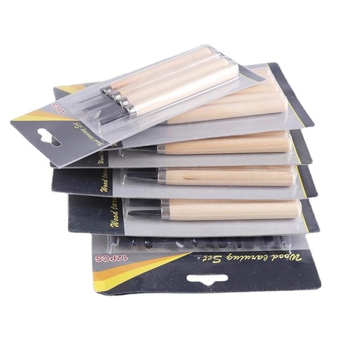 Factory wholesale set of 3, 4, and 5 wood carving knives carving tools