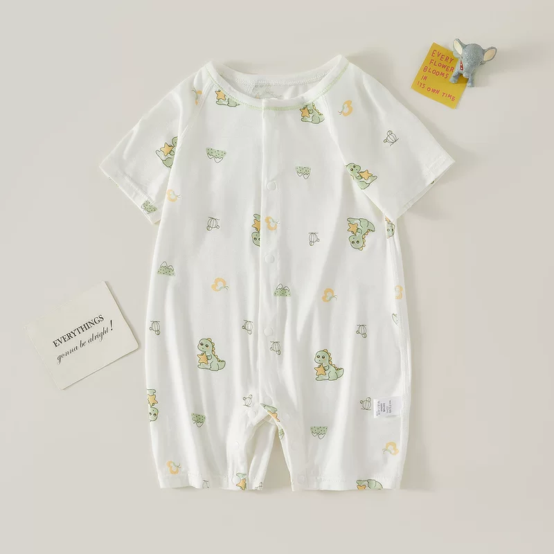 Детский летний пижама, тонкий bodysuit, летняя одежда, с коротким рукавом