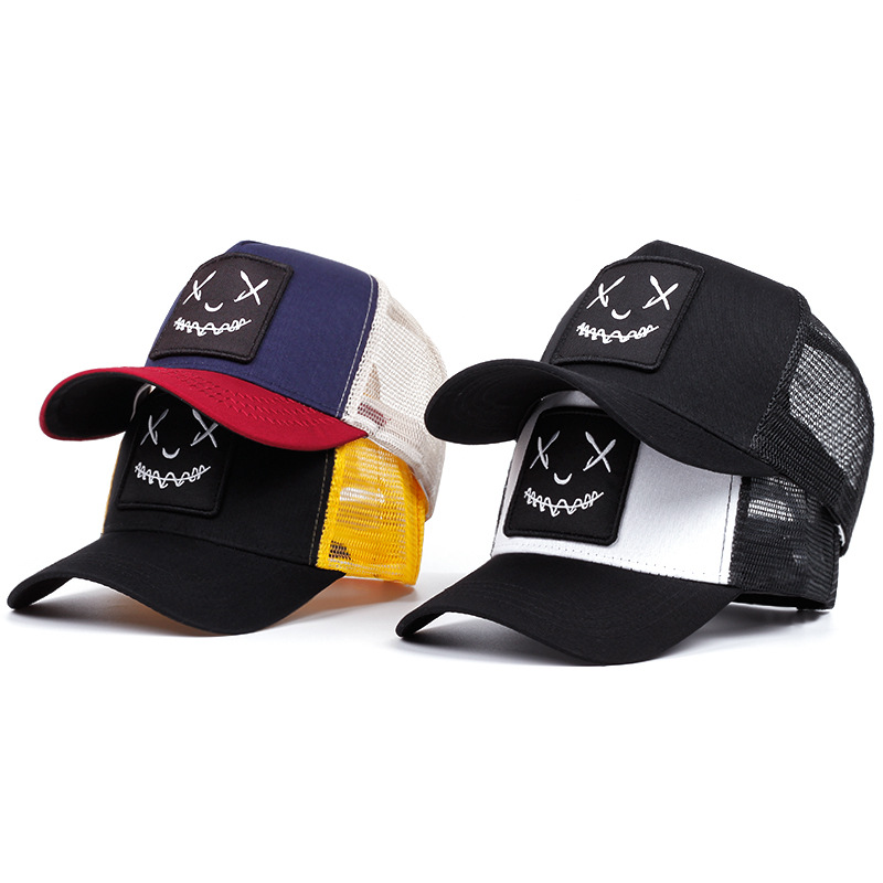 Factory Wholesale New Embroidered Smiling Baseball Cap Four Seasons Versatile Sun Hat Duckbill Hat