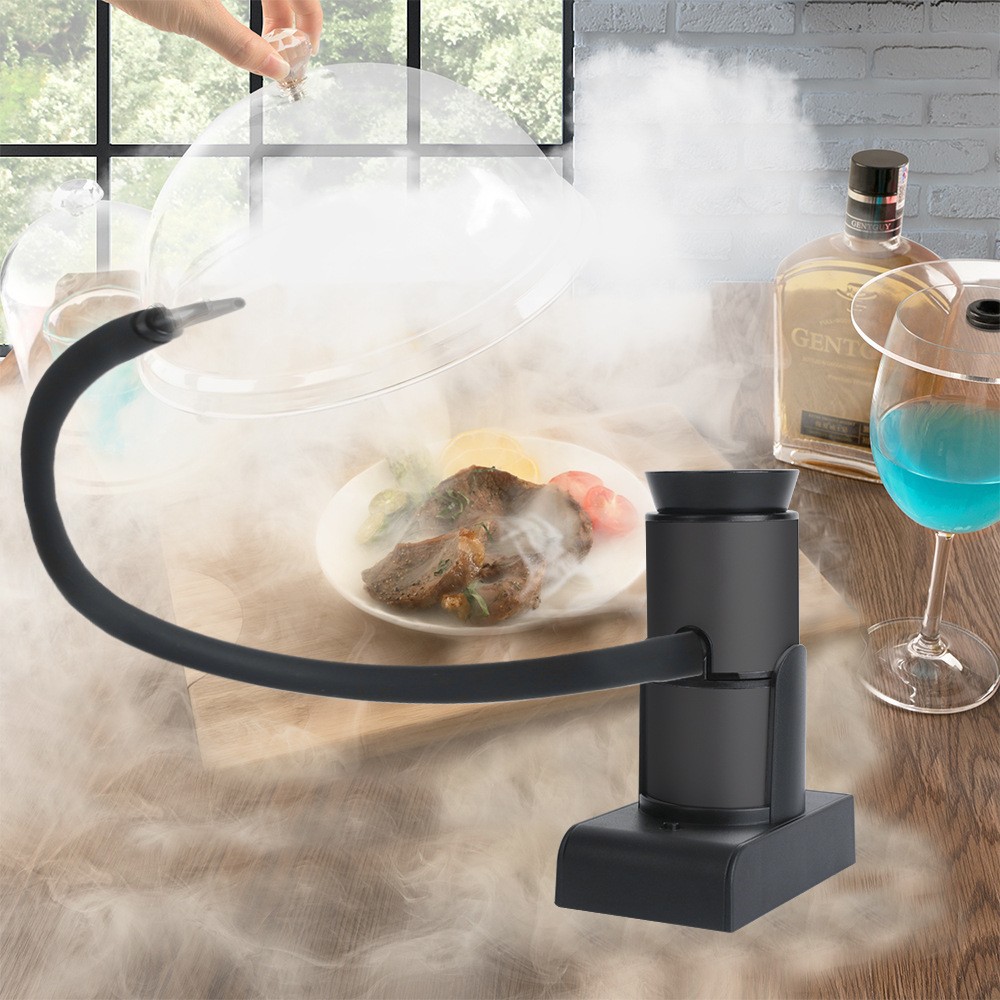 Amazon nuevas herramientas de cocina máquina de fumar restaurante occidental pistola de fumar de mano hogar productos creativos máquina de ahumado de carne