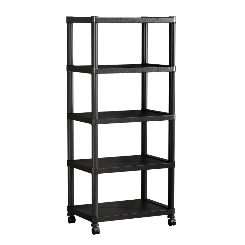 Kitchen floor-to-ceiling sandwich rack multi-layer microwave multi-functional storage pot rack home thickening