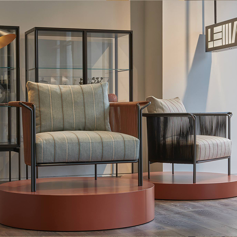 Conjunto de sofá sencillo para exteriores, resistente a la lluvia y al sol, combinación de muebles de ocio para jardín, balcón y terraza. image 5