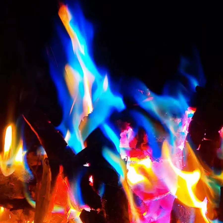 现货10克户外露营篝火魔法火焰粉彩色火焰粉magic fire彩色火焰粉