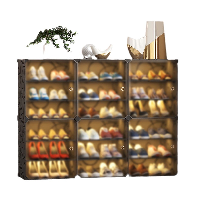 Zapatero entrada a la puerta contra la pared armario de almacenamiento de zapatos armario de zapatos para el hogar resistente y duradero estante de liquidación especial multicapa