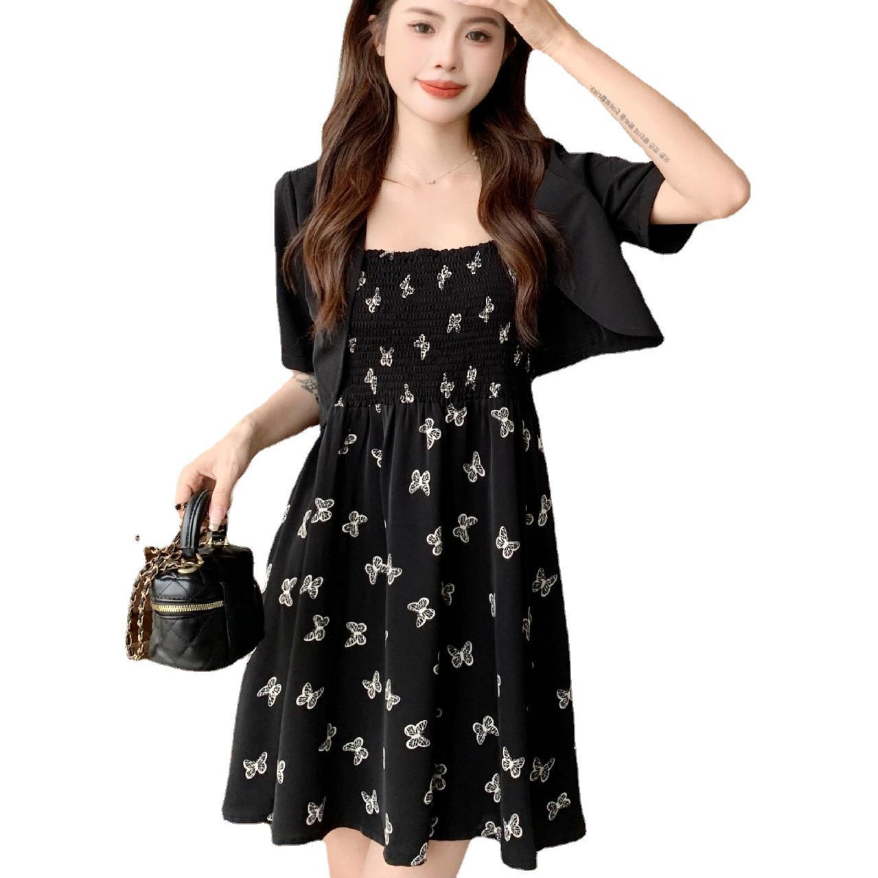  夏  L-4XL 大きいサイズ セットアップ（2タイプ：ショート丈、ロング丈）