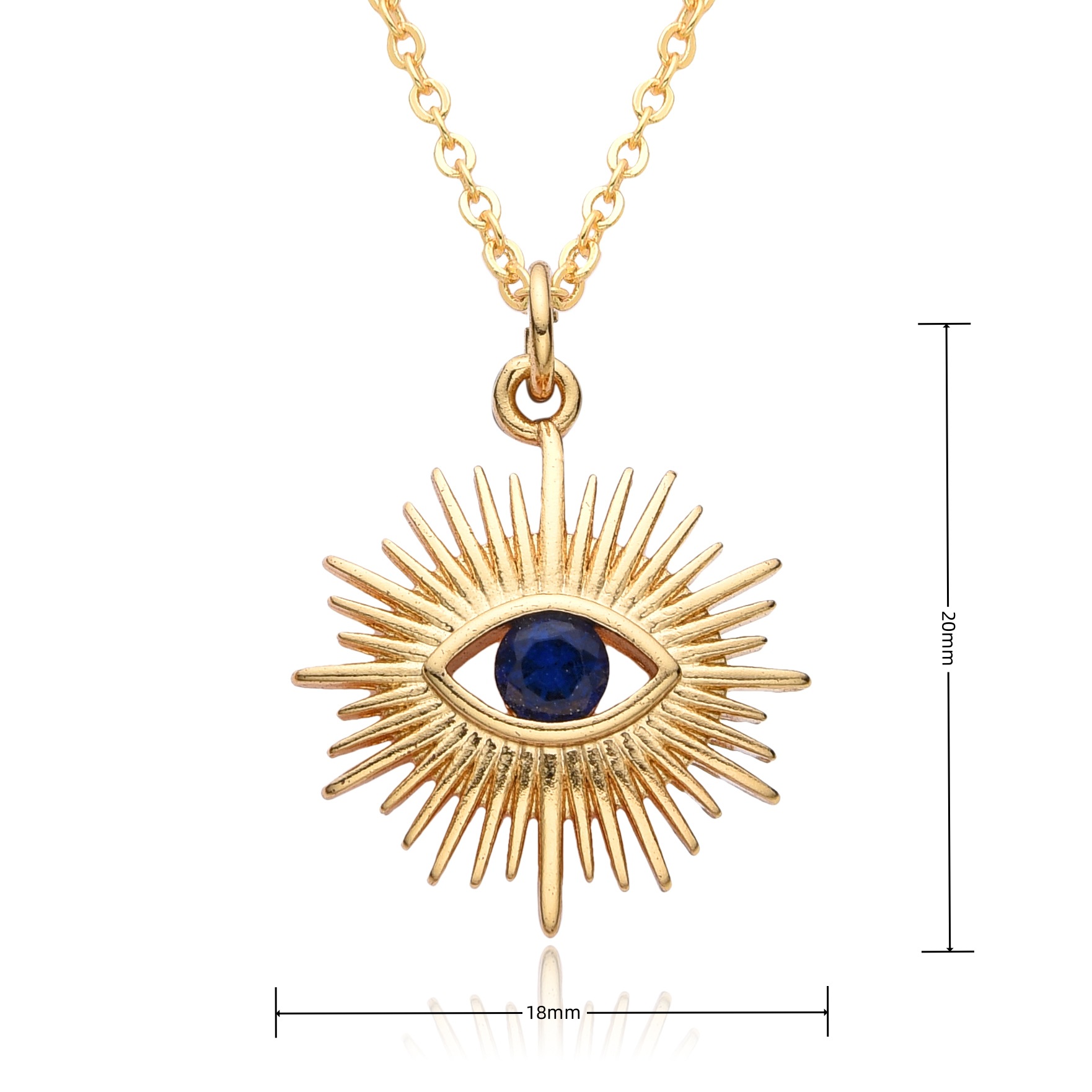 14g Weight 18K Gold Plated Plating Material Copper Pendant Material Zircon Inlay Material Pendant Necklace Classification Copper Chain Material cable chain Chain Type 1 Piece Quantity Daily Occasion Copper Material Geometric, Eye Pattern Women's Gender Hollow Out, Inlay Design Casual, Simple Style Style Copper 18K Gold Plated Hollow Out Inlay Geometric Eye Zircon Pendant Necklace 4