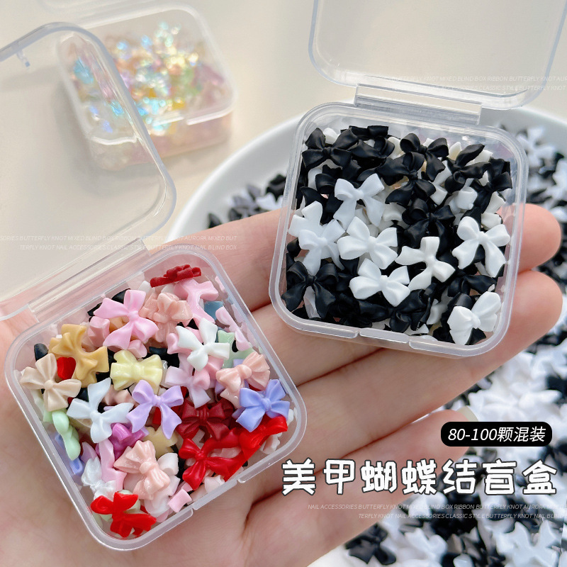 Classic black and white nail jewelry bow simple bow tie resin nail diamond jewelry Japanese three-dimensional ribbon wholesale Classic black and white nail jewelry bow simple bow tie resin nail diamond jewelry Japanese three-dimensional ribbon wholesale
