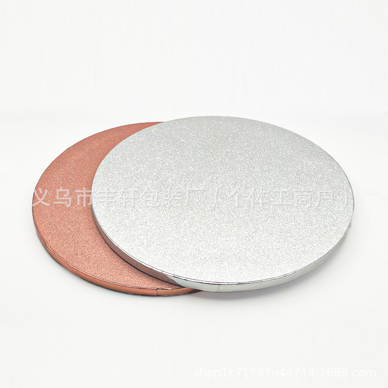 Comercio exterior productos de panadería de 10 pulgadas base de pastel de color cebolla dorado esmerilado textura de papel corrugado proveedor de base de pastel al por mayor