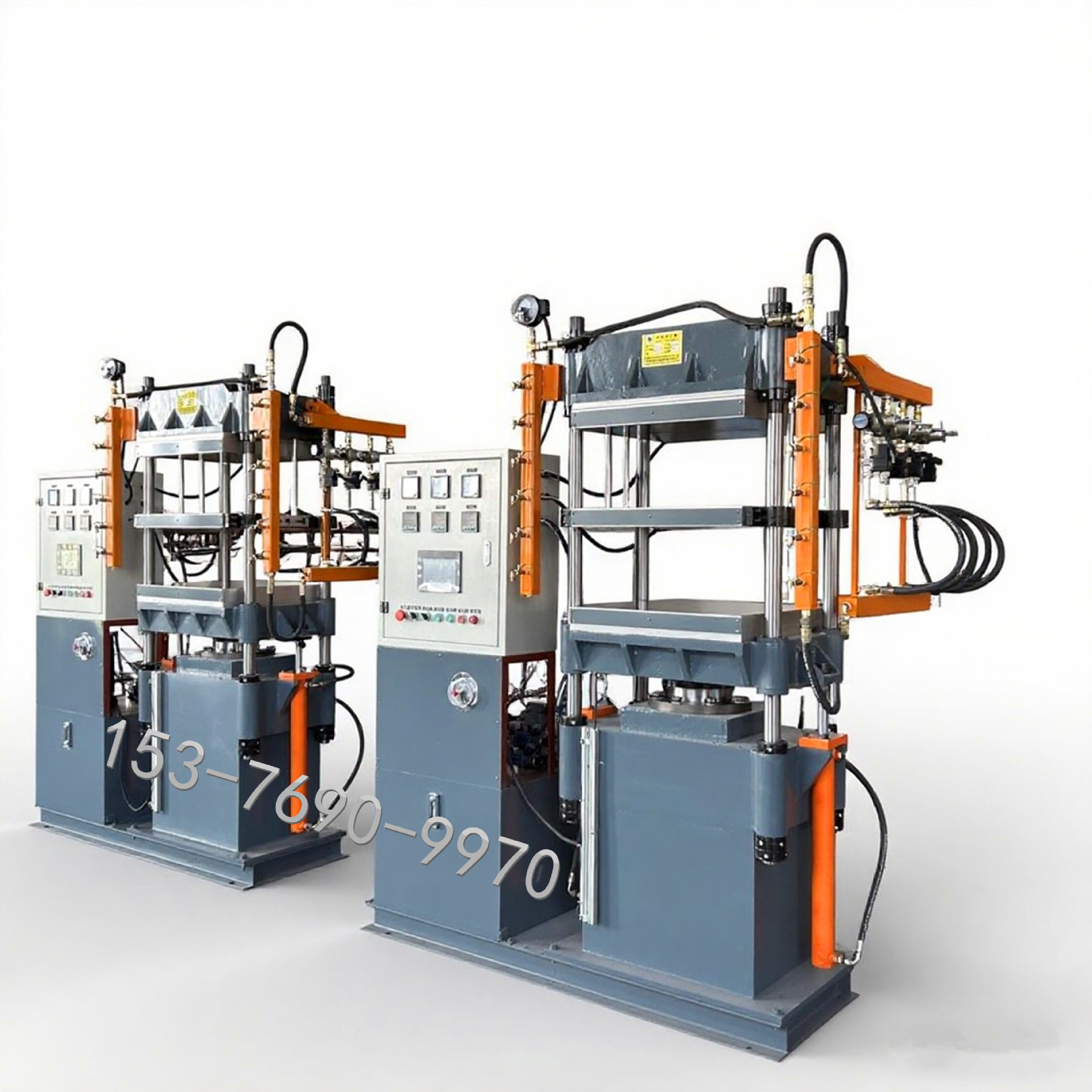 油压机 智能数显表温控 室温至200℃ 柱塞行程500mm 四柱式结构