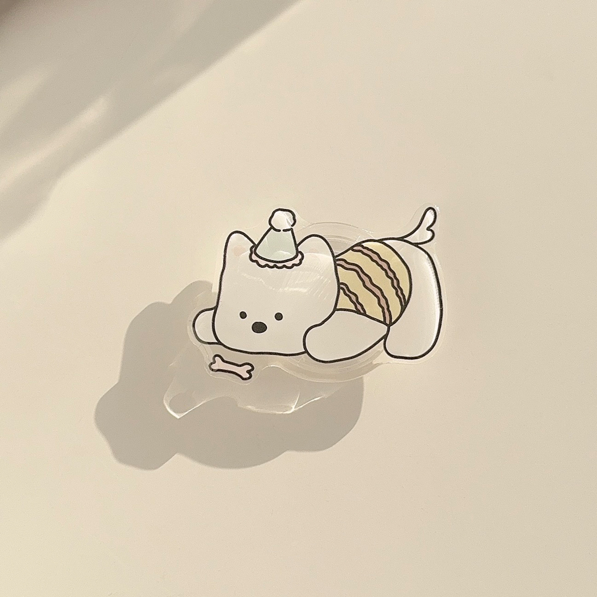 Ins韓風アニメのニャンヌ動物の背中に殻を貼って伸縮します。