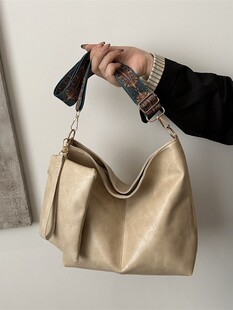 (Cross-border trading), fashionable capacious solid color universal one-shoulder bag, city style
