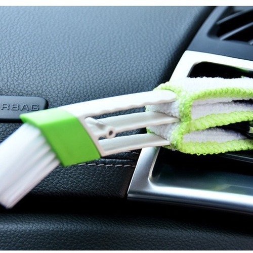 Car air conditioner air outlet double-head brush angel car interior dust cleaning tool cleaning car gap brush