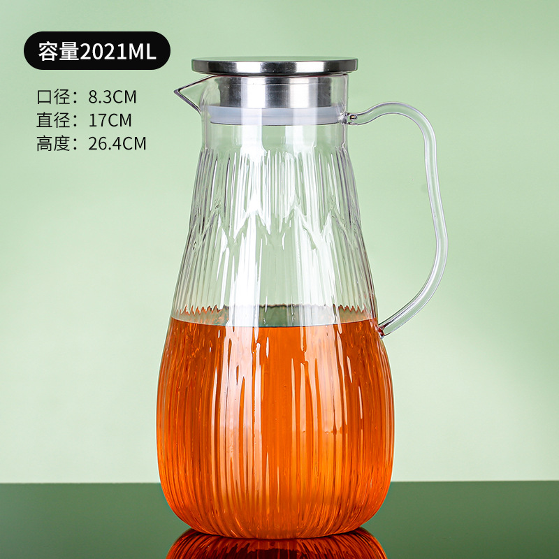 Pot acrílico jar de jugo de plástico cerveza de restaurante jar de agua resistente a altas temperaturas jar de agua fría resistente a caídas tetera de frutas