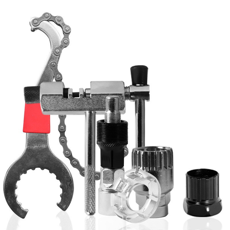 Eje central integrado volante fijo cola gancho llave tres en uno/bicicleta mantenimiento herramienta traje