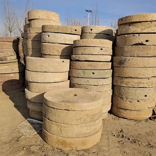 Manufacturer Wholesale Old Millstone Garden Paving Stone Millstone Scenic Spot Stone Millstone Beautiful Rural Decoration Stone Millstone
