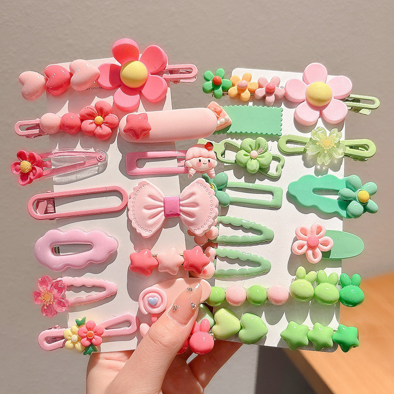 2024 nuevo clip BB de color lindo clip de cabello de boca de pato chica lateral clip de frange para niños tocado tarjeta de cabello rotura