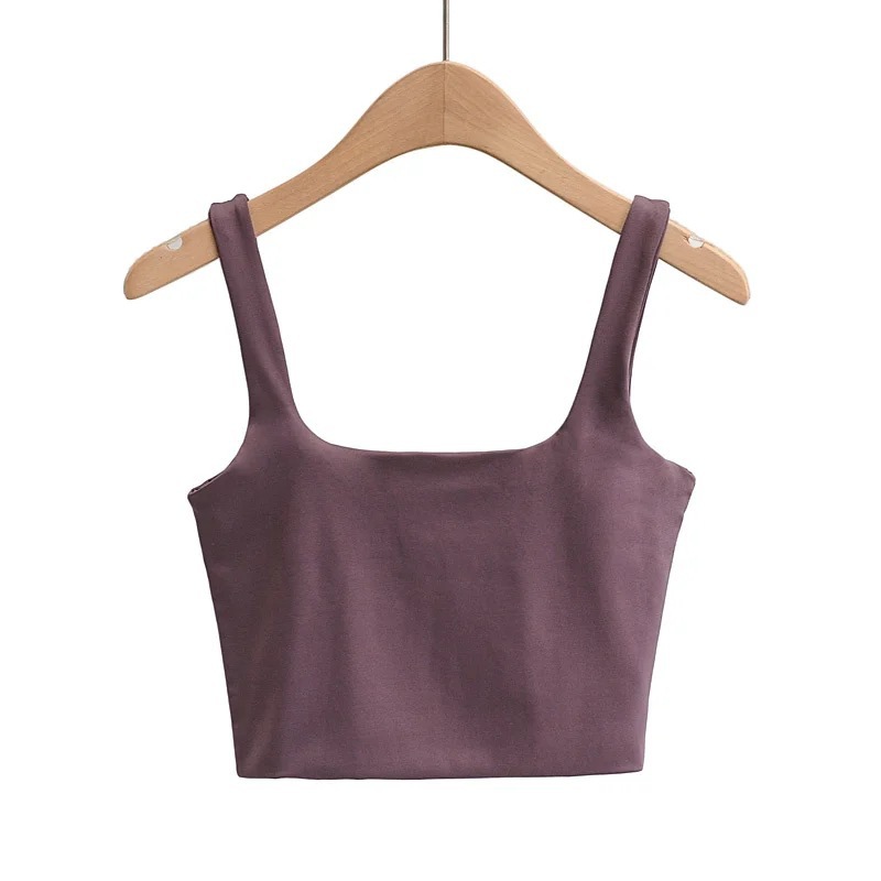 115g Weight Polyester, Milk Fiber Fabric Type Short Top Length Vest Tops Type Holiday, Daily, Selfie Occasion Strap Neckline Slim Fit Type Solid Color Pattern Summer Season Women's Gender Backless Design Casual, Elegant, Streetwear Style Wholesale Women's Casual Elegant Streetwear Solid Color Backless Tank Tops 5