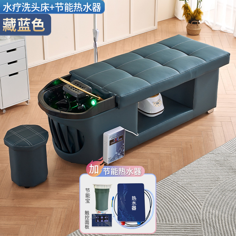 Azul oscuro + CIRCULACIÓN DE AGUA + calentador de agua