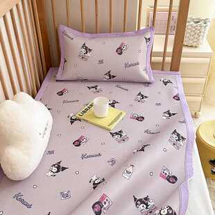 Sanrio Children's Cooling Mat Kindergarten Ice Silk Soft Mat Two-Piece Set Crib Air-Conditioned Mat Machine Washable