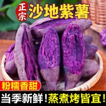 云南紫薯新鲜沙地紫红薯10斤当季紫罗兰蜜薯农家地瓜番薯蔬菜整箱