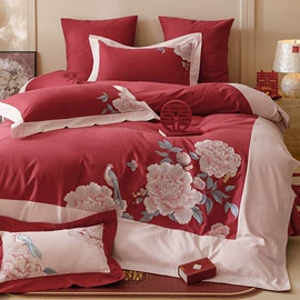 四件套;婚庆床品套件;夏凉被