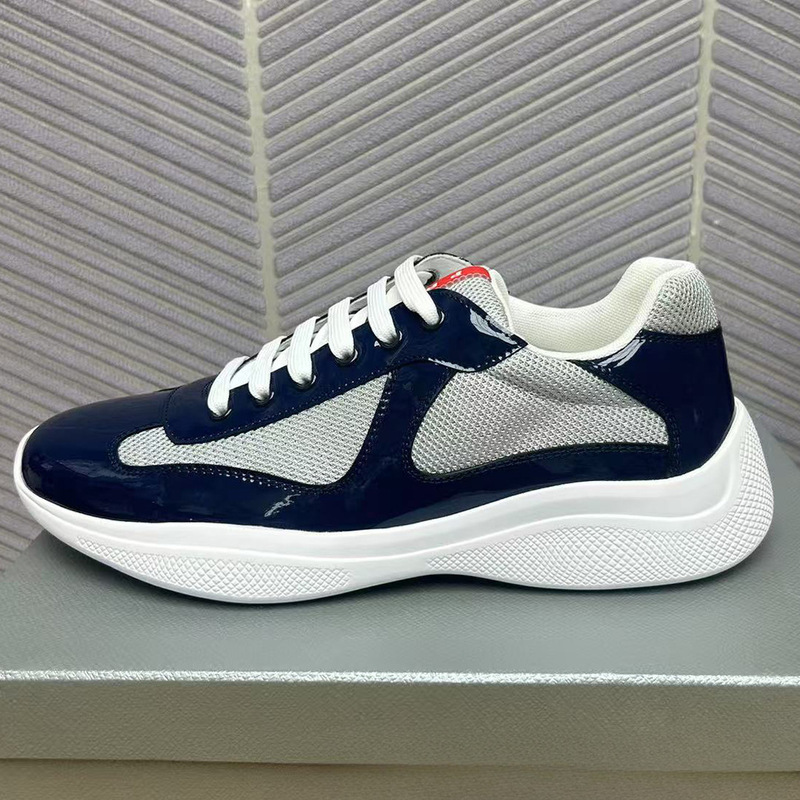 Men's Shoes Cross-Border Trendy Brand High-End Leather Mesh Breathable Sneakers Light Luxury Autumn and Winter Casual Shoes Sports Shoes Men's Style