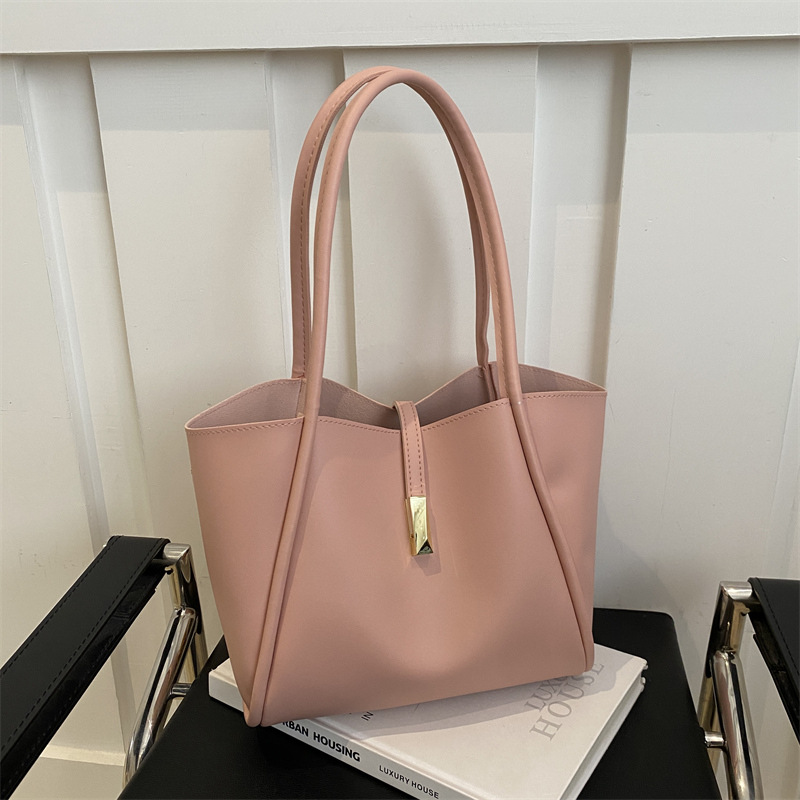 Bolso retro suelto de gran capacidad bolso femenino 2025 nuevo bolso de moda simple bolso de hombro minimalista bolso de axila