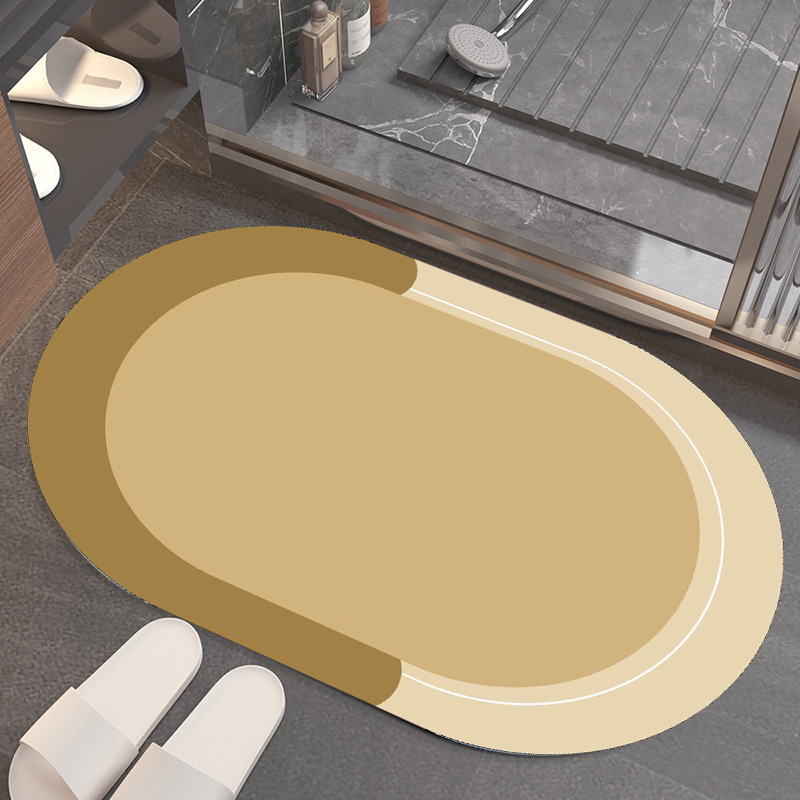 Alfombra de piso absorbente de baño de color sólido transfronterizo ins alfombra de piso de baño para el hogar puerta del inodoro alfombra antideslizante alfombra de secado rápido
