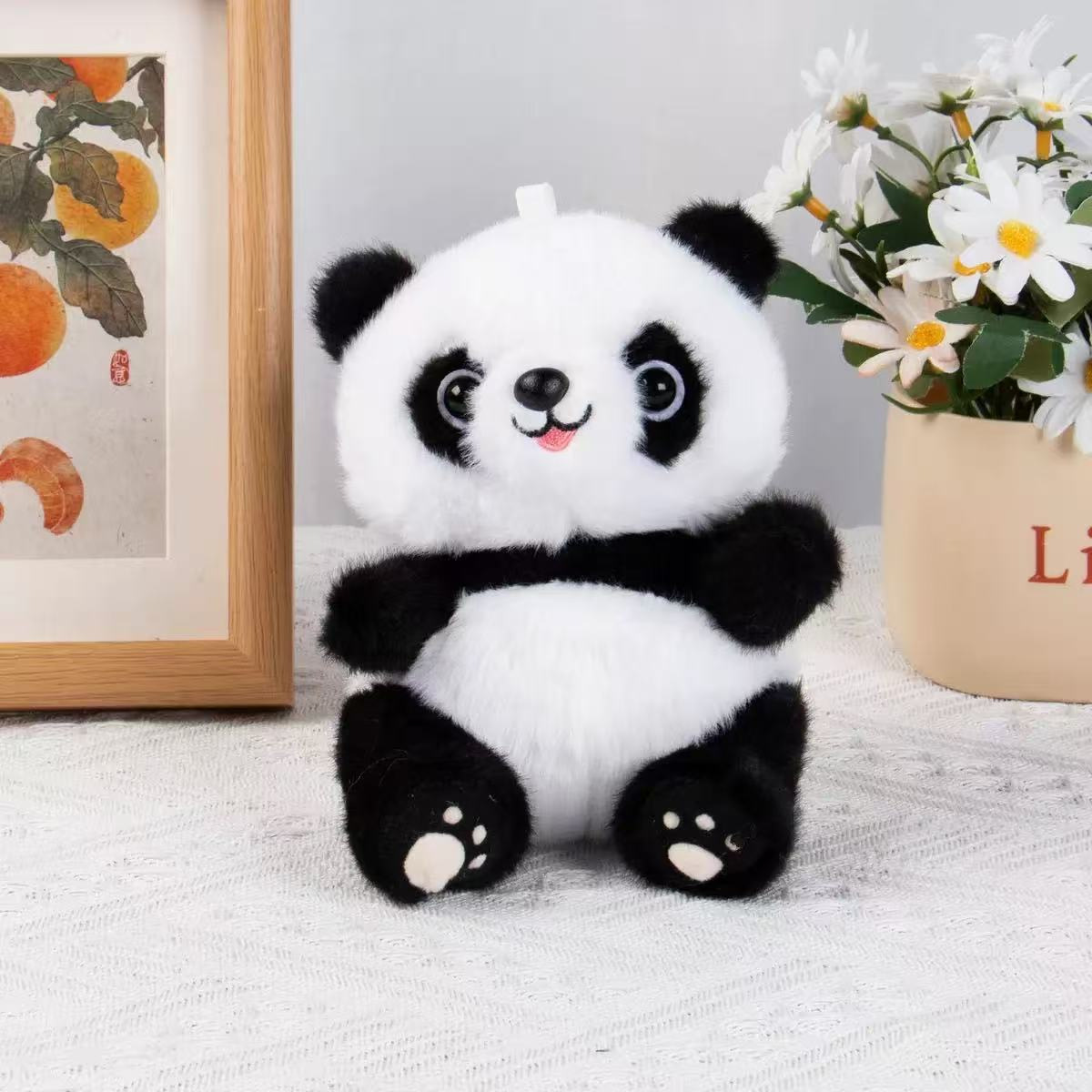 Tesoro nacional panda médico enfermera regalo muñeca Teddy Bear Hospital logotipo impresa panda muñeca de peluche