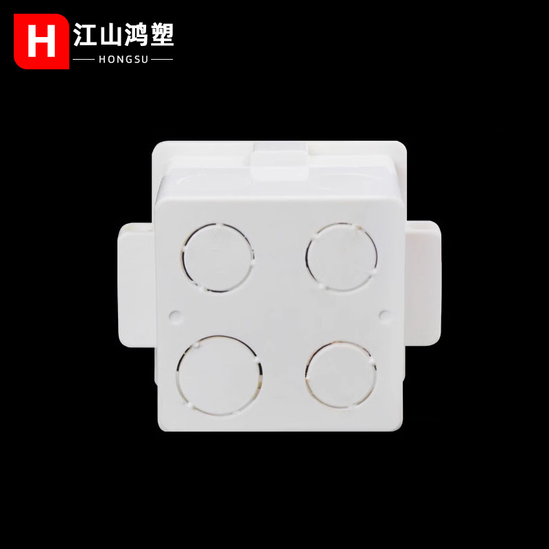 Caja de enhebrado de pvc 86 tipo de enhebrado caja de alambre integrado con conector de peine de copa caja inferior oculta hogar caja de enhebrado ignífugo