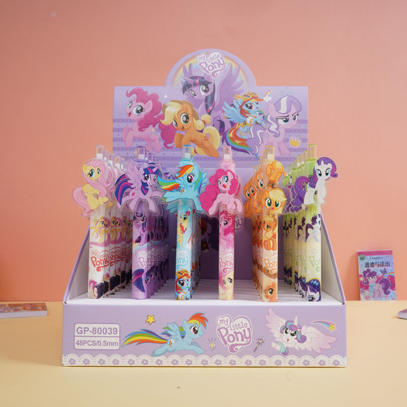 Caza de brujas cartón de dibujos animados K-POP bolígrafo neutro Lumi Zoey imagen de los estudiantes bolígrafo de escritura comercio exterior