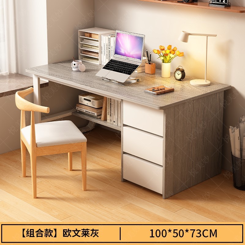 【테이블 & 의자 세트】 100cm 연회색 & 화이트 조합 --- 장인의 손길로 엄선
