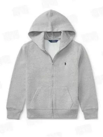 Cross-Border Foreign Trade High-Quality Terry Fleece Rl Embroidery Hooded Sweatshirt Zip-Up Jacket Unisex Hoodie