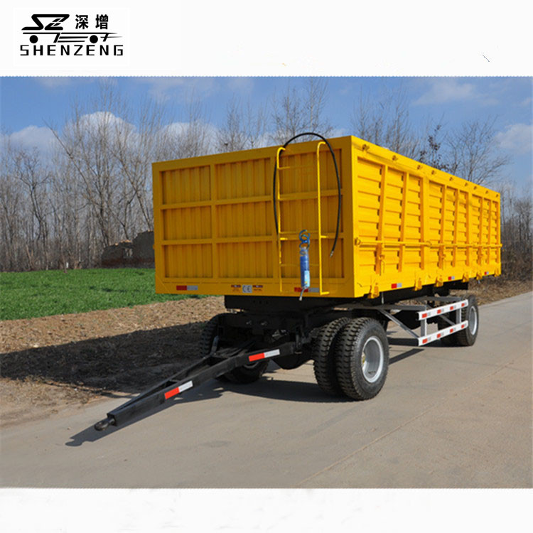 10吨带转盘可自卸 农作物储运运输型拖车工具拖车农用自卸拖车