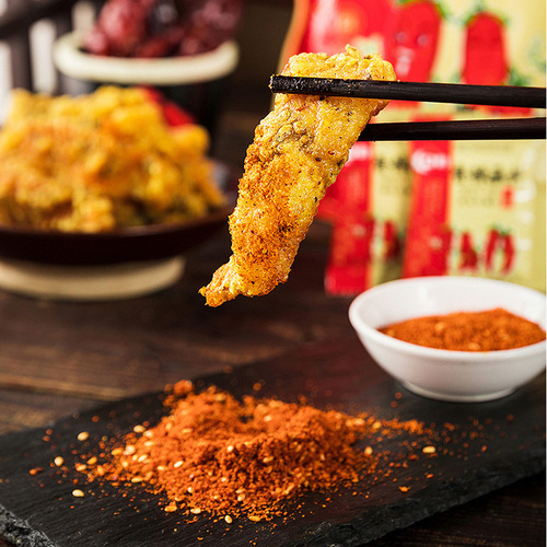Yanzhou Chili Powder Dipping Sauce 3g Small Packaging Hot Pot BBQ Steak Dip Spicy Chili Powder Household Commercial Wholesale