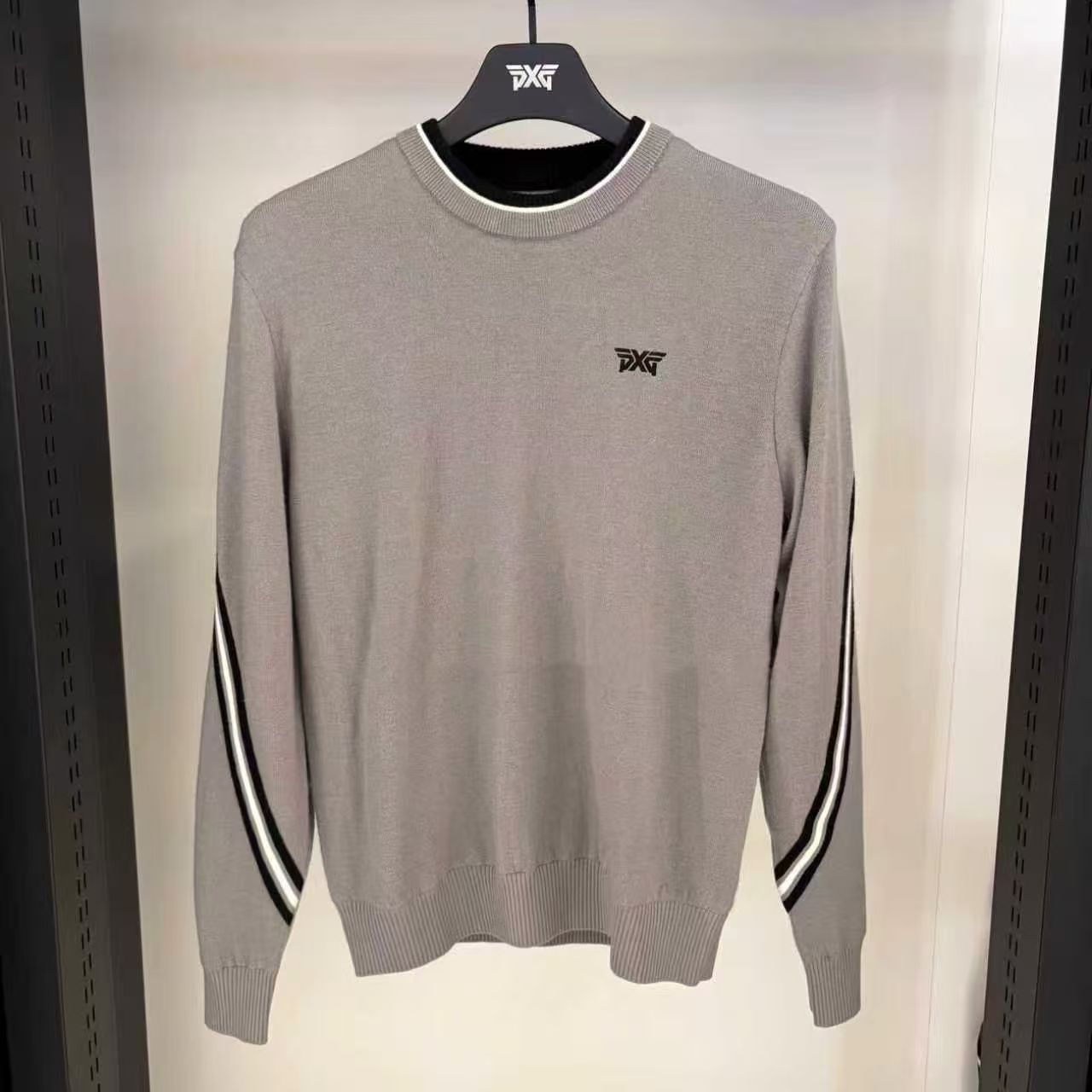 Autumn and Winter Golf Clothing Men's Round Neck Long-Sleeved Versatile Casual Loose Windproof Warm Long-Sleeved Knitwear Trendy