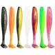 6 Colors Paddle Tail Fishing Lures Soft Plastic Baits Fresh Water Bass Swimbait Tackle Gear