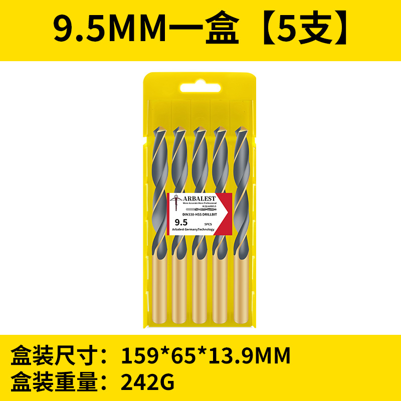 Broca de giro genuina, broca de acero inoxidable superduro, aleación de hierro 1-10, acero de tungsteno, taladro de giro de alta resistencia