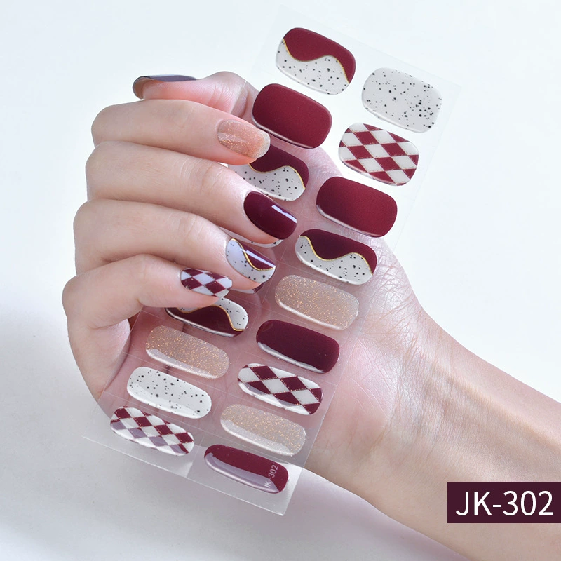 Набор для ногтей XT Gel с наклейками, искусственные ногти и лак для ногтей