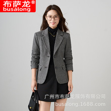 2025新布萨龙busalong女长袖职业小西服正装女单外套工作服25618