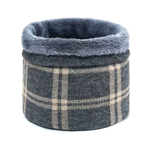 Winter Scarf for Men and Women fleece-lined Thickened Solid Color Warm Neck Set Windproof Wool Outdoor Cold-proof Neck Set for Middle-aged and Elderly