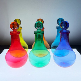 Kindergarten Environmentally Innovative Open Water Teaching Aids Transparent Rainbow Magic Bottle Set Creative DIY Interactive Materials