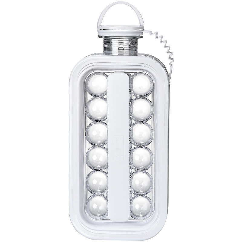 Hielo congelado molde de hielo doméstico de grado alimenticio hockey hielo caja de hielo redonda de silicona blanda hecha a mano artefacto de almacenamiento de hielo comercial