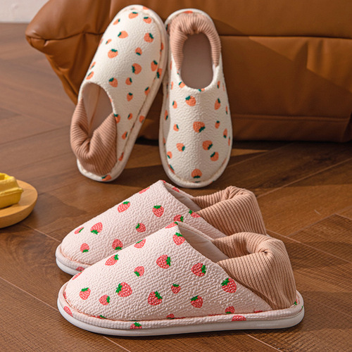 Spring and Autumn Moon Shoes, thin style with soft bottom, non-slip, for postpartum women, breathable, home use, warm heel slippers for women