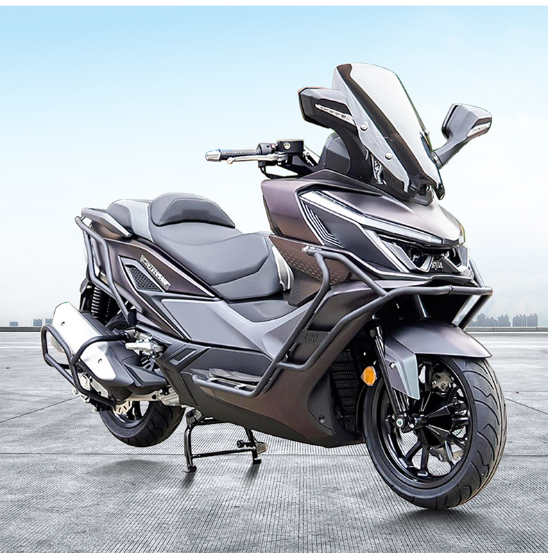 Suitable for Sanyang Cruiser 400 Bumper Anti-Fall and Anti-Collision Scooter Bumper Front and Rear Fully Surrounded Protective Bar Modification
