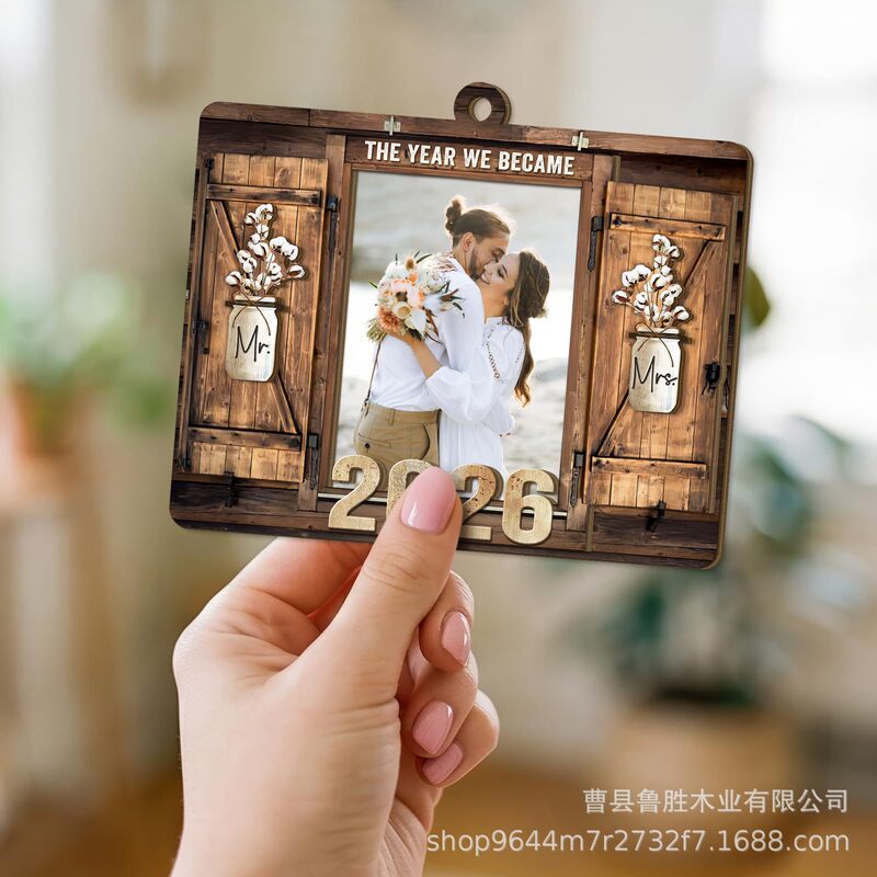 Cross-Border Wooden Photo Frame Wedding Proposal Commemorative Photo Frame DIY Farmhouse Decoration Gift Birthday Display Photo Frame Cross-Border Wooden Photo Frame Wedding Proposal Commemorative Photo Frame DIY Farmhouse Decoration Gift Birthday Display Photo Frame